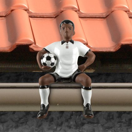 103020 FußballerfürFirst 54cm SchwarzWeiß Rinnenfigur