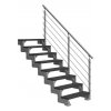 outdoor staircase dolle steel gardentop 8 treads trimax anthracite prova banister