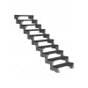 outdoor staircase dolle steel gardentop 10 treads trimax anthracite without banister