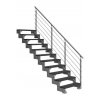 outdoor staircase dolle steel gardentop 11 treads trimax anthracite prova banister