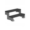 outdoor staircase dolle steel gardentop 2 treads trimax anthracite without banister 1