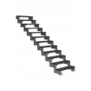 outdoor staircase dolle steel gardentop 12 treads trimax anthracite without banister