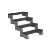 outdoor staircase dolle steel gardentop 4 treads trimax anthracite without banister