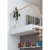 landing banister boston beech pearl grey dolle e 1