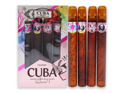 cuba quad i by cuba for women 4 pc gift set 5425039221090