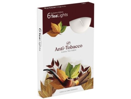 cajove vonne sviecky 6ks anti tobacco