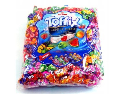ELVAN Cukriky TOFFIX 1 Kg ovocna napln