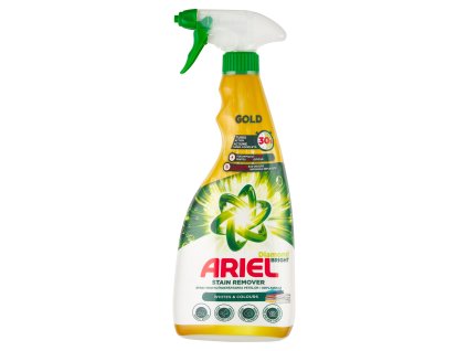 Odstranovac skvrn na tkaniny ARIEL Gold Stain Remover pre bielu a farebnu farbu 750 ml