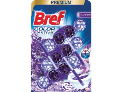 bref wc blok 3x50g blue aktiv purple active lavander