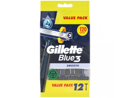 Gillette Blue3 jednorazove strojceky 12ks Smooth
