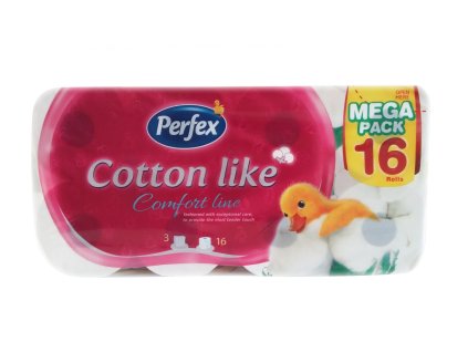 Toaletni papir PERFEX Cotton Comfort line 16 3 slojni 8606108597279 1536x857