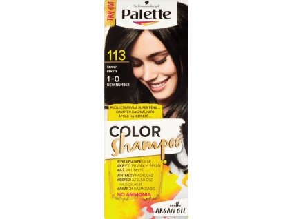 Palette Color Shampoo farbiaci šampón 113 / 1-0 čierny