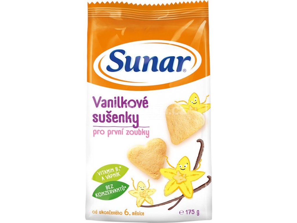 Sunárek vanilkové sušenky 175g  (B10)