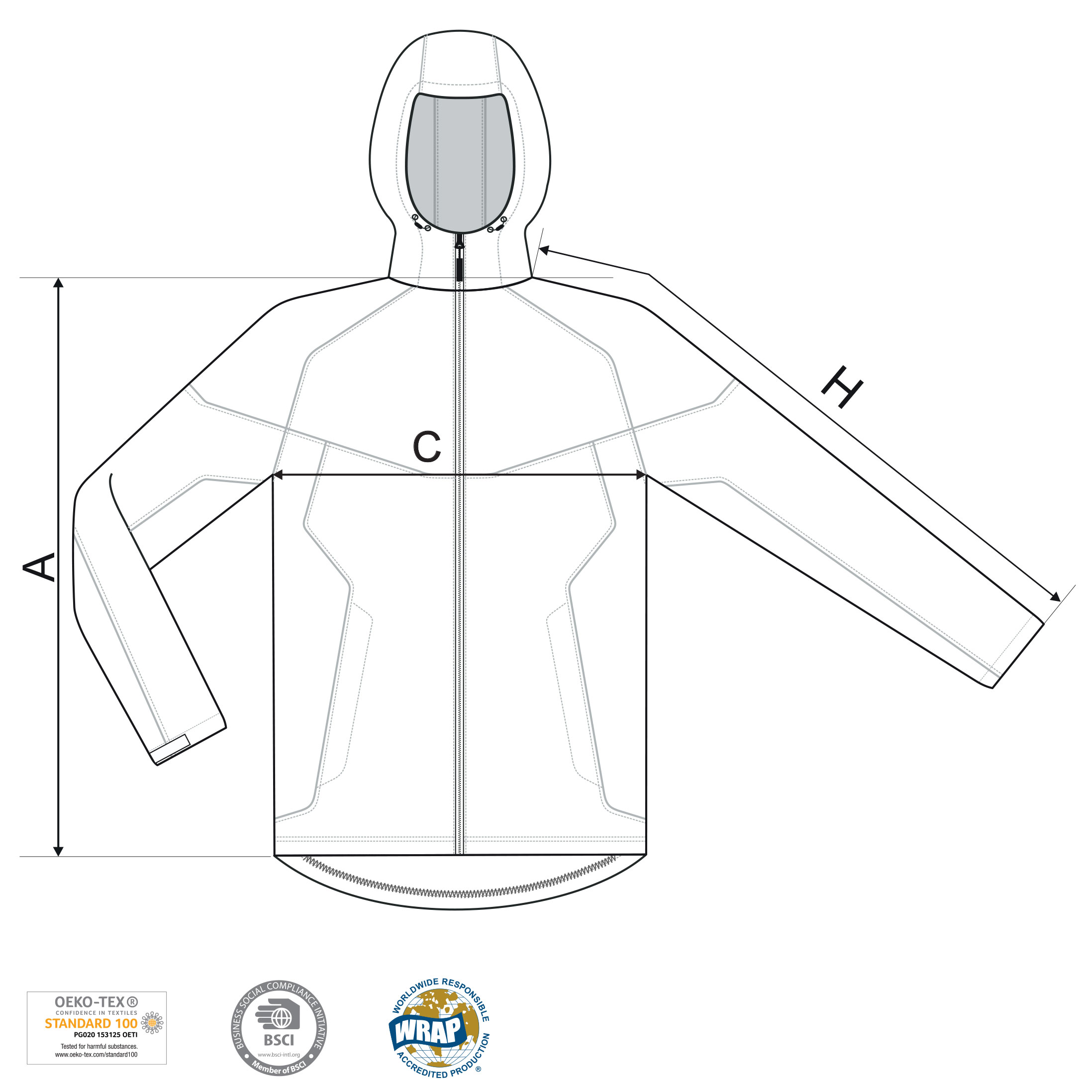 DADDIES-panska-softshell-s-jednou-packou-a-kapuci-VELIKOSTNI-TABULKA