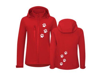DADDIES damska bunda softshell CERVENA nahled