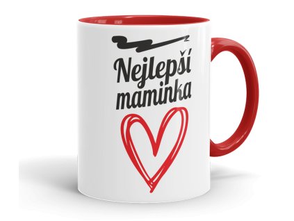 hrnecek nejlepsi maminka cervena