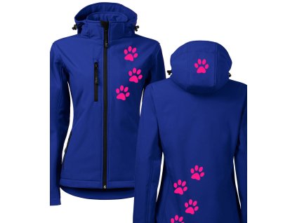 NAHLED damska bunda softshell s packama tlapkama ruzova daddies