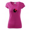 damske tricko s barevnou packou ruzova