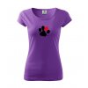 damske tricko s barevnou packou fialova