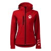 DADDIES softshell bunda se jmeny psu predek cervena