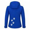 DADDIES damska bunda softshell MODRA zada ed