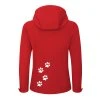 DADDIES damska bunda softshell CERVENA zada