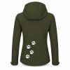 DADDIES damska bunda softshell MILITARY zada ed