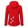 DADDIES damska bunda softshell CERVENA zada ed