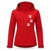 DADDIES damska bunda softshell CERVENA predek ed
