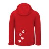 DADDIES panska bunda softshell CERVENA zada