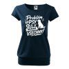 DAMSKE DADDIES triko Problem se psy NAVY