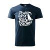 PANSKE DADDIES triko Problem se psy NAVY
