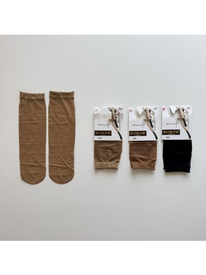 Silonkové ponožky s bodkami NS1877