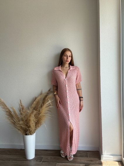 PLÁŽOVÉ ŠATY SOLE - RUŽOVÁ