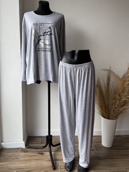 Dámske pyžamo Ayla sivá