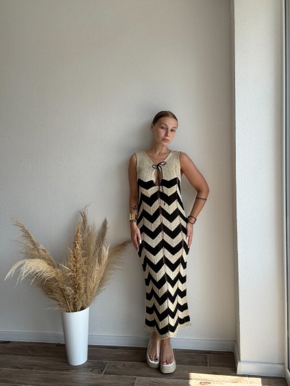 PLÁŽOVÉ ŠATY NONA - ČIERNA