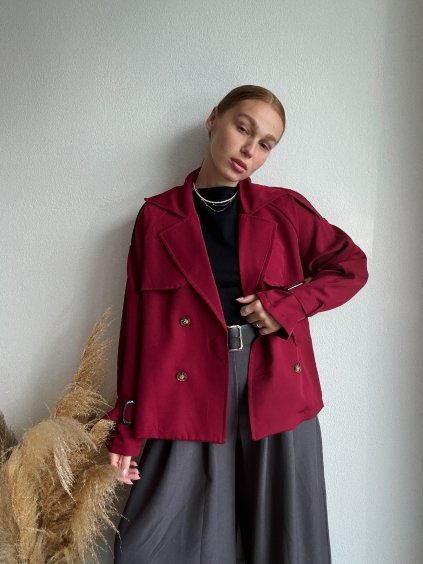 TRENČKOT TERY - BORDOVÁ