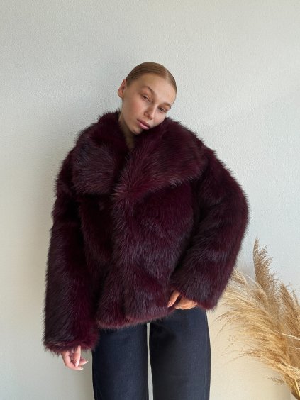 KOŽUCH ZORA - BURGUNDY