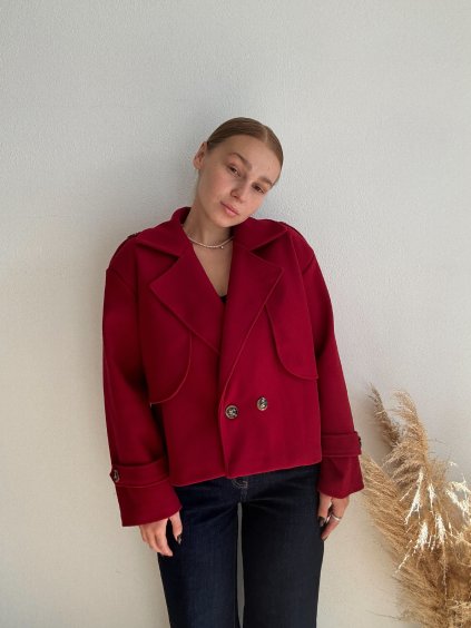 JESENNÝ KABÁT OLIVIA - BORDOVÁ