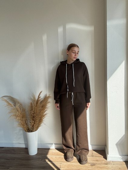 TEPLÁKOVÝ SET NORA - ČOKOLÁDOVÁ