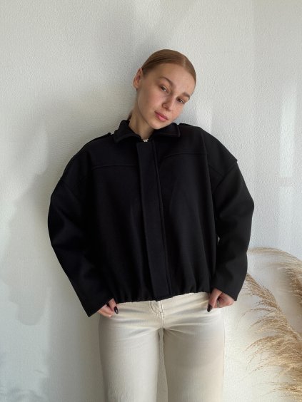 KABATOVÝ BOMBER BLOOM - ČIERNA