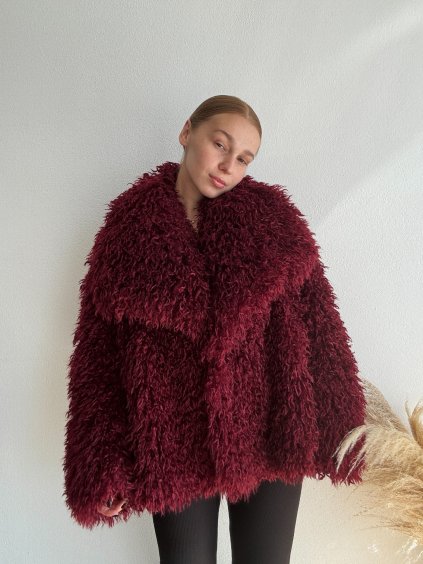 KOŽÚŠOK S MAXI LIMCOM - FLUFF - BORDOVÁ