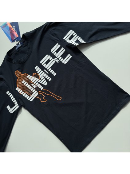 Chlapčenské mierne zateplené tričko Jumper modrá