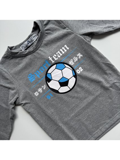Chlapčenské tričko Football sivá