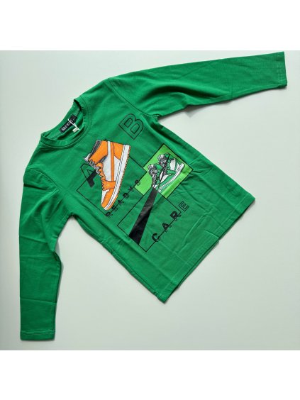 Chlapčenské mierne zateplené tričko Kit zelená