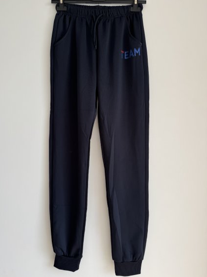 Chlapčenské tepláky Team tmavomodré