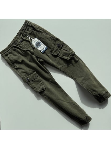 Zelené riflové nohavice Wilder