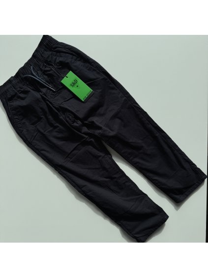 Tmavomodré zateplené nohavice na gumu Sutton