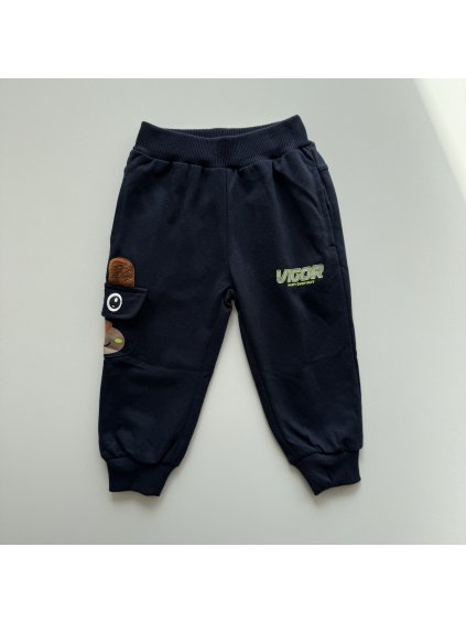 Chlapčenské tepláky Vigor tmavomodré