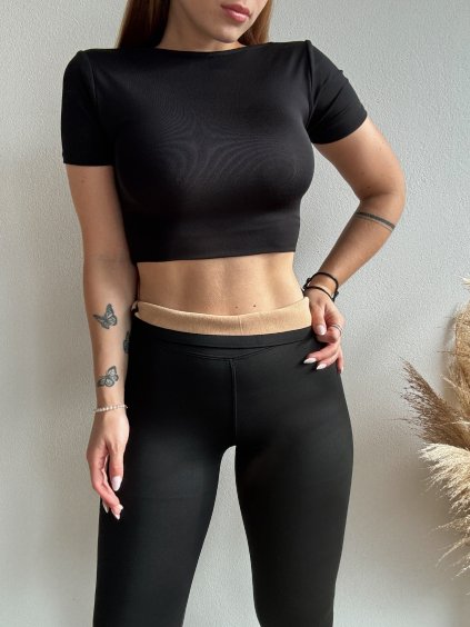 ZATEPLENÉ LEGÍNY MILA - ČIERNA